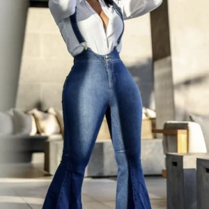 Bell Bottom Overall Suspenders