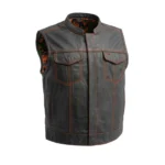 The Club Cut Men's Leather Vest, Multiple Color Options - Power Play Studio, LLC