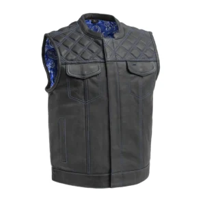 Downside Men's Leather Vest