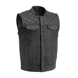 Downside Perforated Men's Leather Vest