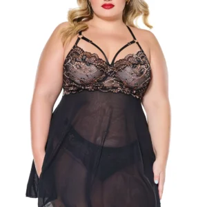 Ember Glow Babydoll & Thong