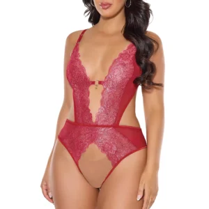 Fireside Crotchless Teddy
