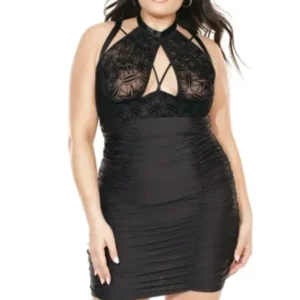 Coquette Diva Chemise With Ruched Skirt