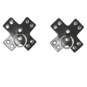 Coquette Studded Cross Pasties - Power Play Studio, LLC