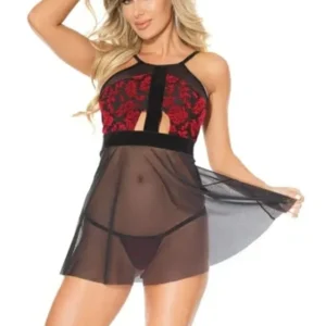 Coquette Halter Babydoll & G-String