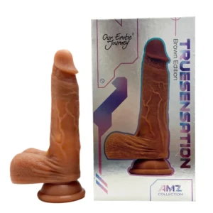 Truesensation App Controlled Realistic 7 inch Dildo - Brown - Power Play Studio, LLC