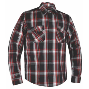 Men's Black And Red Flannel Shirt