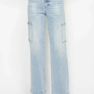 Judy Blue Full Size High Waist Straight Cargo Jeans - Power Play Studio, LLC