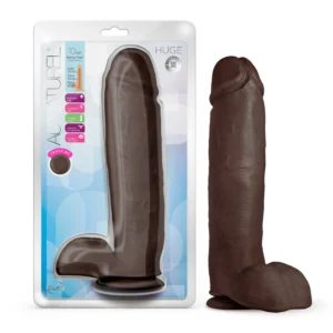 Au Naturel Huge Dildo Chocolate - Power Play Studio, LLC