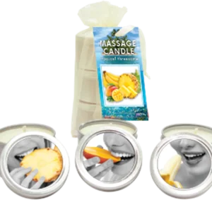Bag Candle Tropical Trio Mango Margarita/ Banana Daiquiri/ Pineapple Breeze 2 Oz