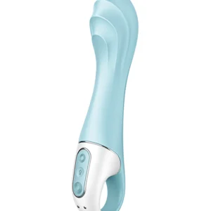 Satisfyer Air Pump Vibrator 5+ Blue - Power Play Studio, LLC