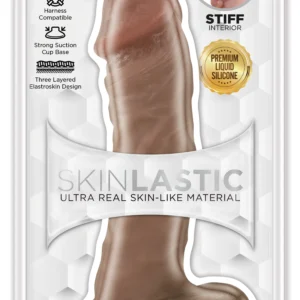 Skinsations Skinlastic Sliding Skin 8in Dildo W/ Suction Base - Power Play Studio, LLC