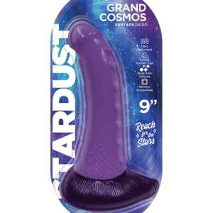 Stardust Grand Cosmos Silicone Dildo 9in Purple - Power Play Studio, LLC