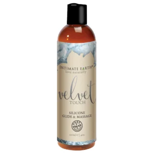INTIMATE EARTH VELVET TOUCH SILICONE GLIDE & MASSAGE 4oz - Power Play Studio, LLC