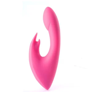 Leah Rechargeable Silicone Rabbit Massager Neon Pink - Power Play Studio, LLC