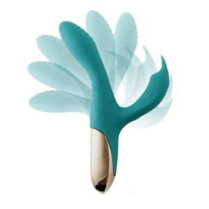 Skyler Silicone Bendable Teal Rabbit - Power Play Studio, LLC