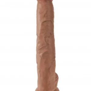 King Cock 14 In Cock W/balls Tan - Power Play Studio, LLC