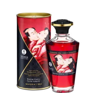 Warming Massage Oil Blazing Cherry 3.5 Oz