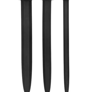 Silicone Rugged Nail Plug Set Urethral Sounding Black - Power Play Studio, LLC