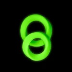 Glow 2pcs Cock Ring Set Glow In The Dark