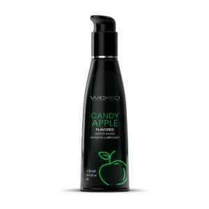 Wicked Aqua Candy Apple Lube 4 Oz - Power Play Studio, LLC