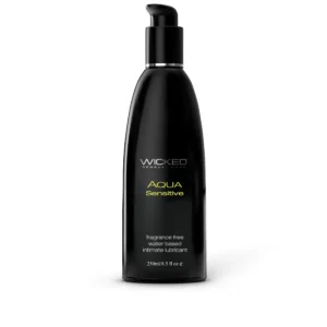Wicked Aqua Sensitive Lube 8oz - Power Play Studio, LLC