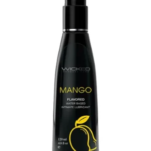 Wicked Aqua Mango Flavored Water Based 4 Oz - Power Play Studio, LLC