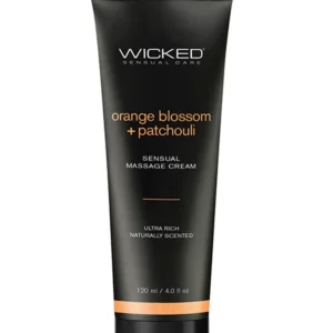 Wicked Massage Cream Orange Blossom + Patchouli 4 Oz - Power Play Studio, LLC