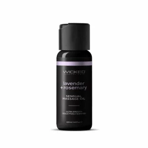 Wicked Lavender & Rosemary Sensual Massage Oil 4 Oz - Power Play Studio, LLC