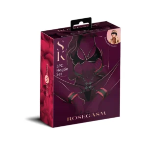Rosegasm 5pc Hog Tie Set W/ Blindfold - Power Play Studio, LLC