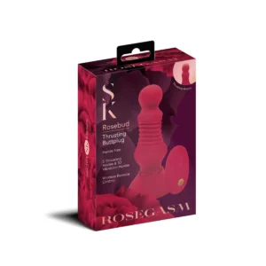 Rosegasm Remote Control Thrusting Rosebud Buttplug - Power Play Studio, LLC