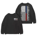 Vintage B & R Line Crewneck Sweatshirt Black - Power Play Studio, LLC