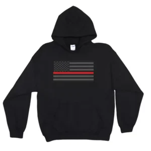 Pullover/Hooded Police/Thin Red Line Black
