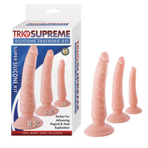 Nasstoys Trio Supreme Silicone Training Kit - Ivory - Power Play Studio, LLC