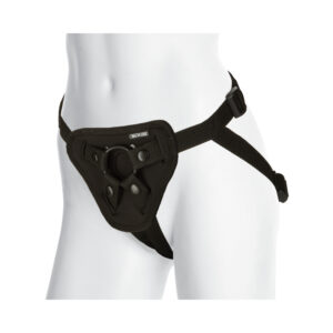 Vac-U-Lock Platinum - Luxe Harness - With Plug Black - Power Play Studio, LLC