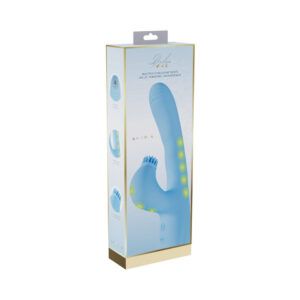 VIVE Andria LED G-spot vibrator in blue, main view, Power Play Studio, LLC