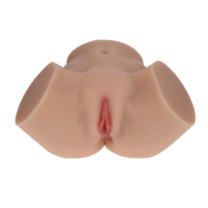 Xkin Valentina Vellure dual entry masturbator in tan, main view, Power Play Studio, LLC
